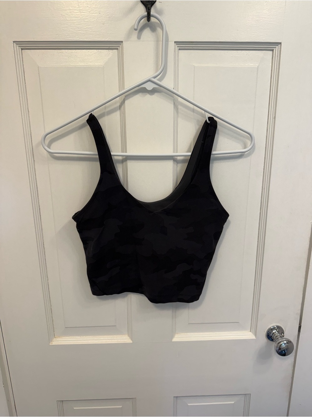 lululemon athletica Black Camo Scoop Bralette